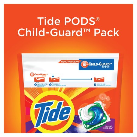 Tide Laundry Detergent, Bag, Powder/Gel, Spring Meadow, 140 PK PGC 89261